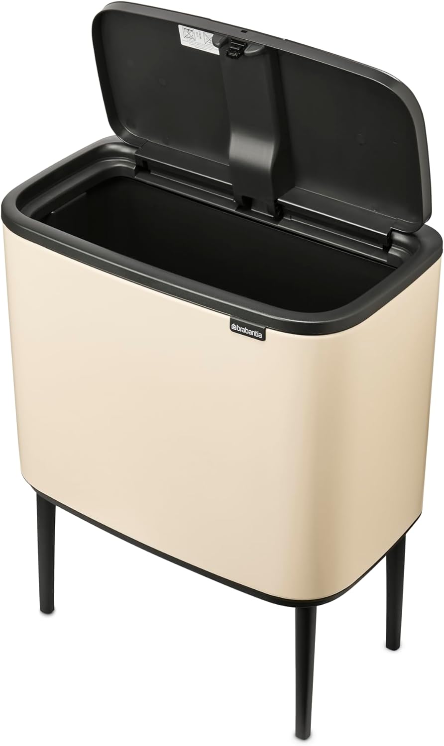 Brabantia - Bo Touch Bin 36L - Grosser Mülleimer für die Küche - Soft-Touch-Öffnung - Entnehmbarer I