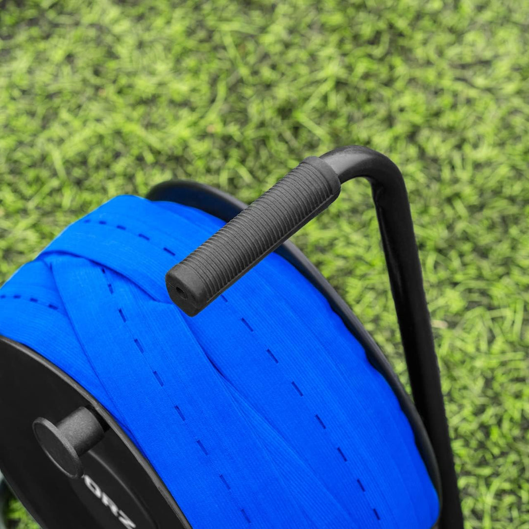 FORZA 100m Spielfeldmarkierungsband [3 Farben] - Linienmarkierung für Sportplätze Blau, Blau