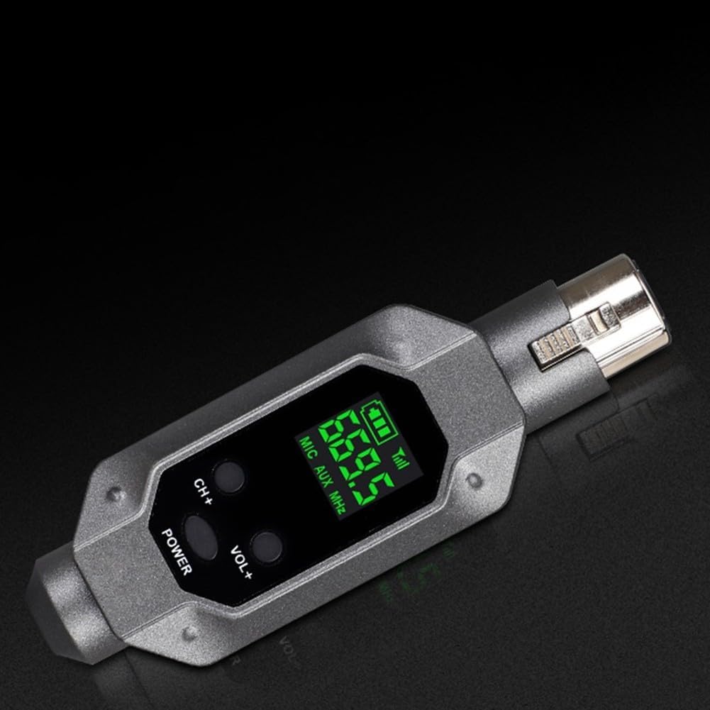 SPORTARC Drahtloser Xlr-Sender und XLR-Empfänger, kabelloser Mikrofon-Audio-Transmitter-Empfänger, d