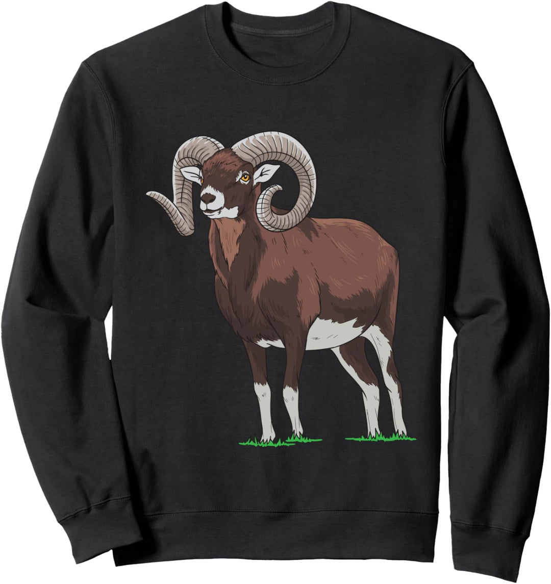 Mufflon Wildschaf Schaf Schäfer Sweatshirt