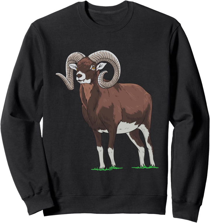 Mufflon Wildschaf Schaf Schäfer Sweatshirt