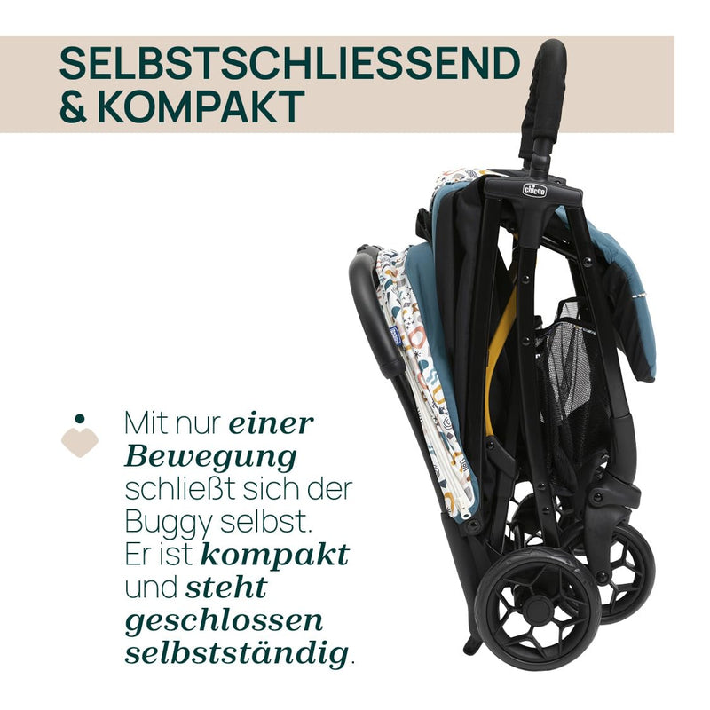 Chicco, Glee, Kinderwagen ab 0 Monate bis 4 Jahre, mit Automatik- und Kompaktverschluss, Ausziehbare