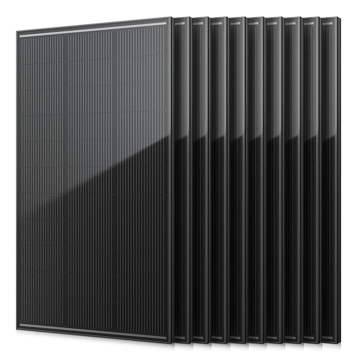 Solarpanel 2000W, 12V PV Modul, SMBB Technologie, Hohe Effizienz Monocrystalline Solarmodul, Full Bl