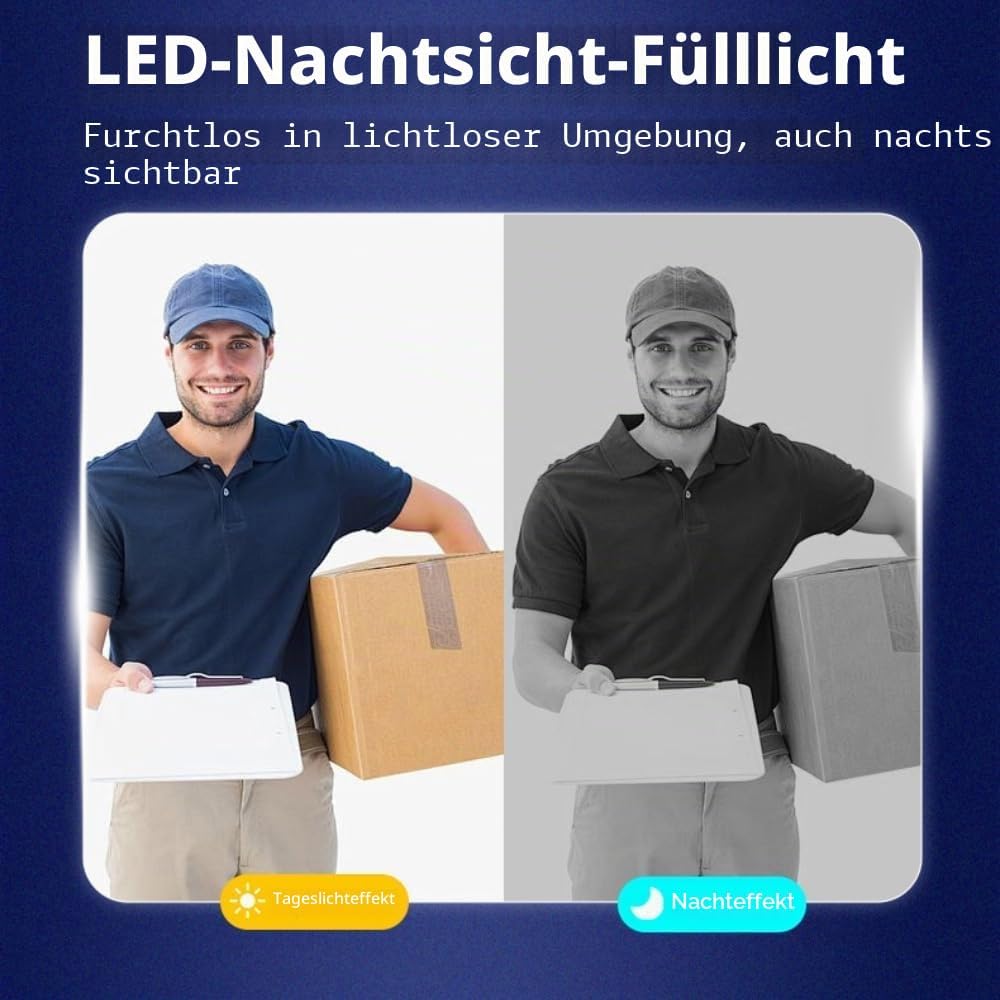 Kabellose Türklingel für den Aussenbereich, wasserdicht, Video-Türsprechanlage, mit Kamera, HD-Monit