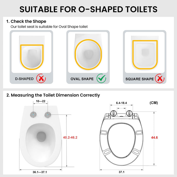 Toilettendeckel mit Absenkautomatik Oval Rot, WC Sitz mit Rauten, Klobrille mit Schnellverschluss, K