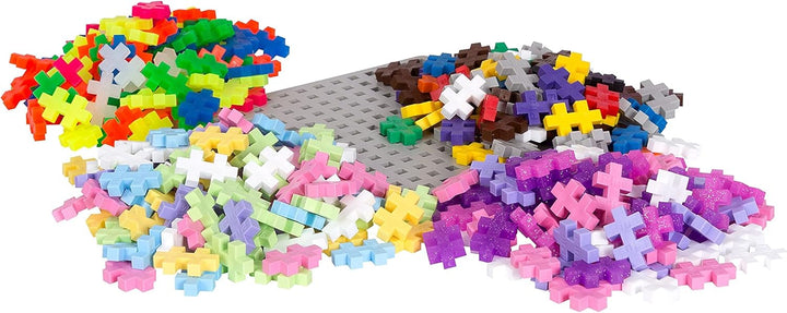 Plus-Plus 7265 Geniales Konstruktionsspielzeug, Farben-Mix, Bundle aus 4 verschiedenen Kreativ-Baust