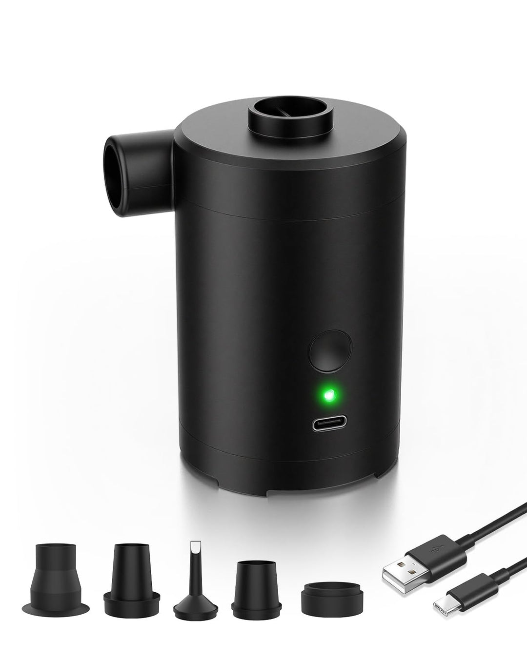 Elektrische Luftpumpe für Luftmatratze,3600mAh Akku Wiederaufladbar,Schnelles Auf- und Abpumpen,mit