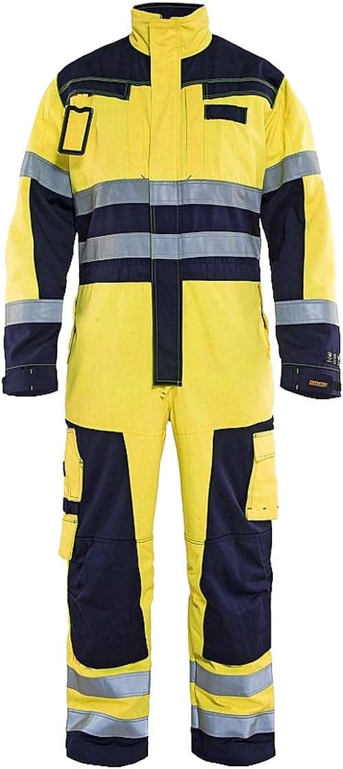 Blaklader 63781514 MULTINORM-OVERALLS, Gelb/Marine, grootte C54, C54