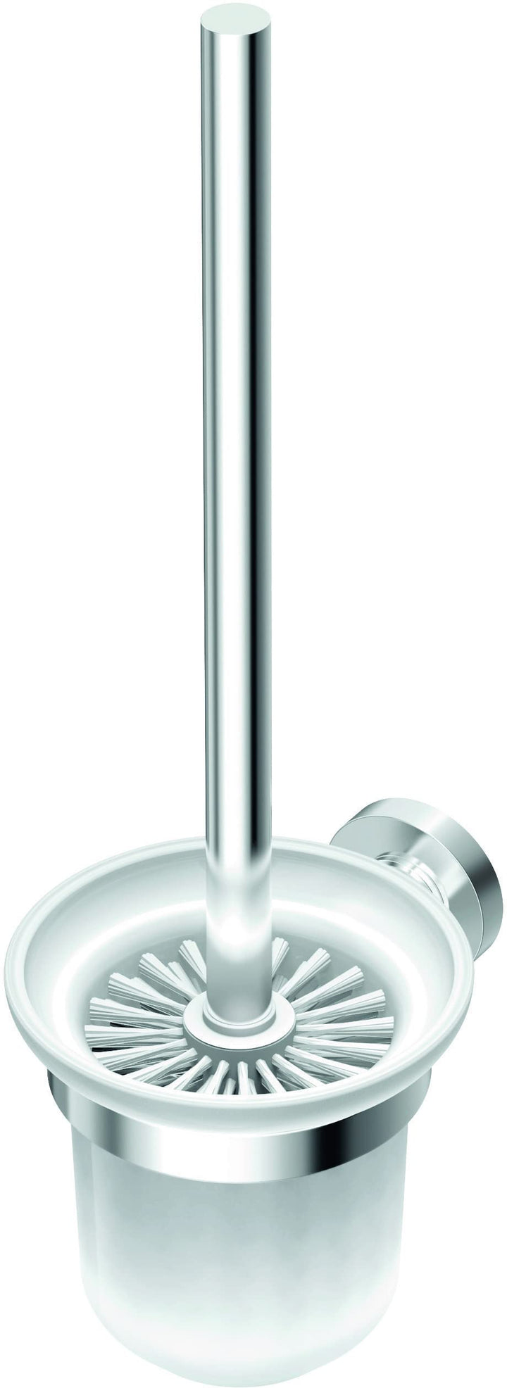 Ideal Standard A9119AA IOM WC-Bürstengarnitur, Chrom, 112x112x372 Millimeter Glas Chrom, Glas Chrom
