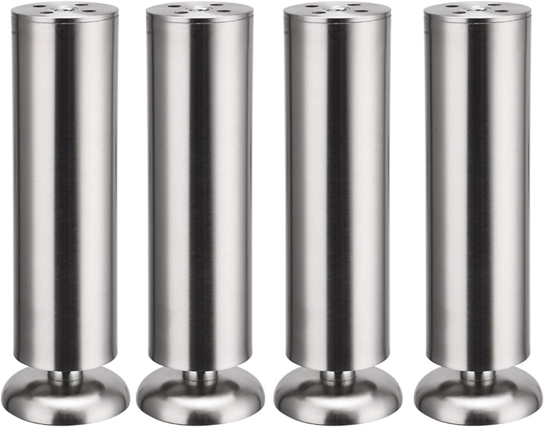 Qrity 4 Stück 300mm Möbelfüsse Edelstahl Schrankfüsse Möbelfüss Verdicken für Sofa, Tisch, Schränke,