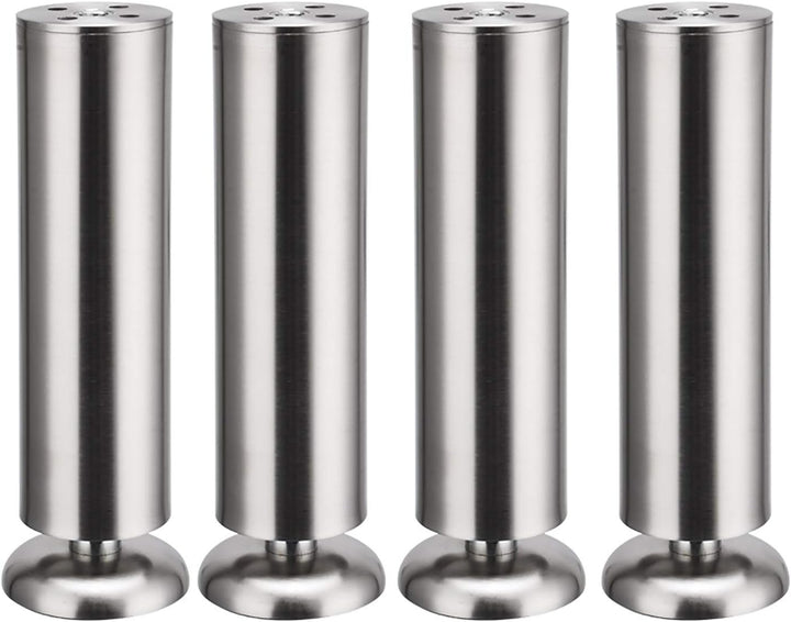 Qrity 4 Stück 300mm Möbelfüsse Edelstahl Schrankfüsse Möbelfüss Verdicken für Sofa, Tisch, Schränke,