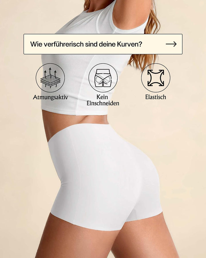 SHARICCA Boxershorts Damen Nahtlos Shorts Radlerhose Unterhose Hotpants Kurze Hose Hohe Taille Boxer