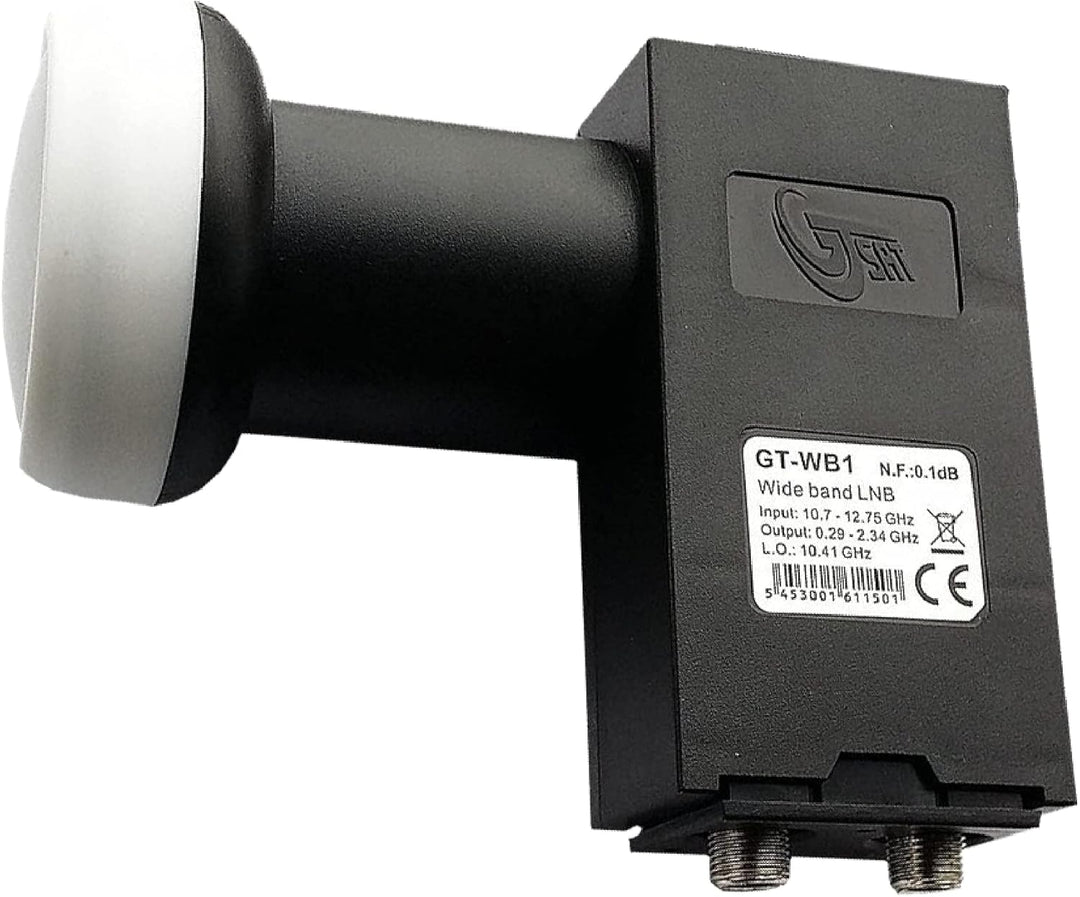 Gibertini OP 85 SE - Alu-Antenne - anthrazit - 32 Teiln. mit Wideb.-LNB und Multischalter für 2 Sat.