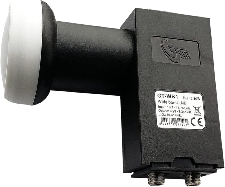 Gibertini OP 85 SE - Alu-Antenne - anthrazit - 32 Teiln. mit Wideb.-LNB und Multischalter für 2 Sat.