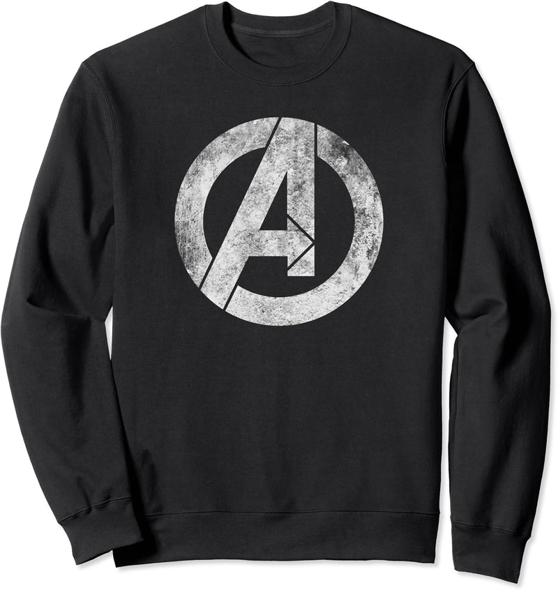 Marvel Avengers Distressed Logo White Sweatshirt