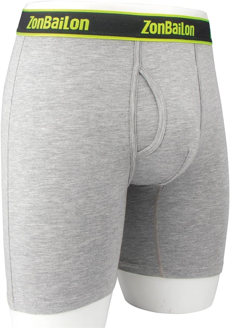 ZUOLAIYIN Bambus Boxershorts für Herren Atmungsaktiv Weicher Beutel Unterwäsche Shorts Sportliche Sp