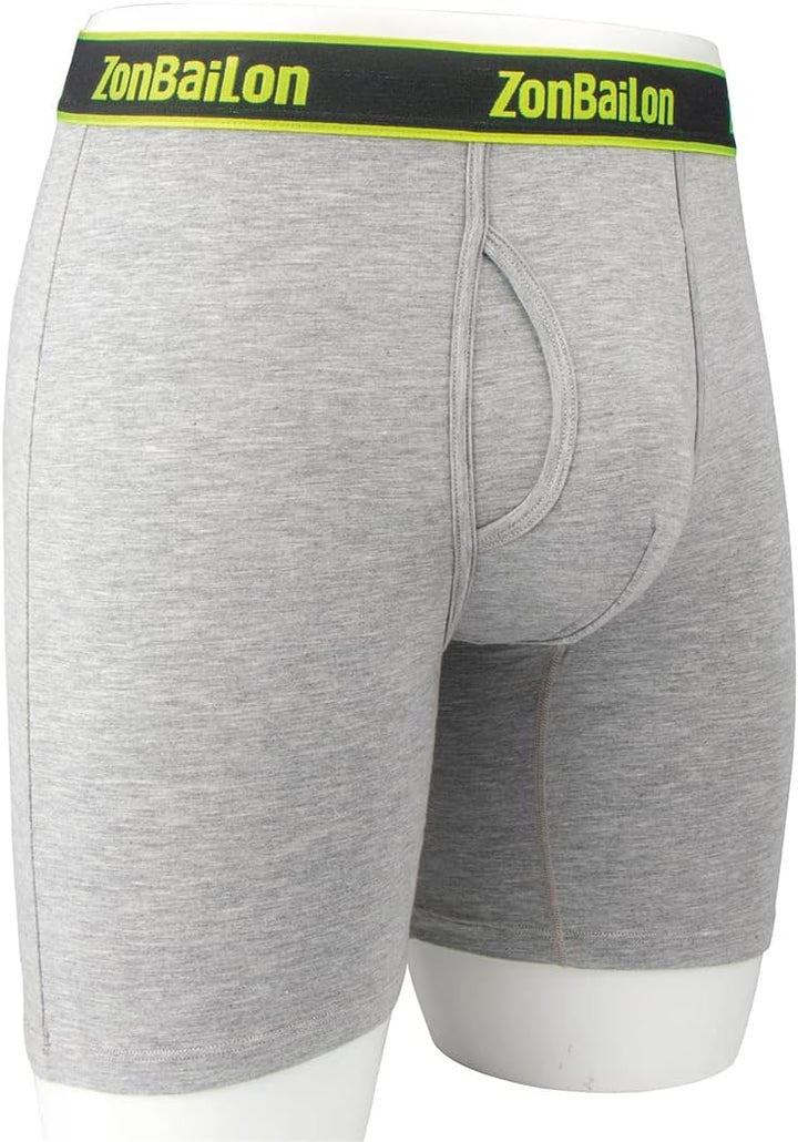 ZUOLAIYIN Bambus Boxershorts für Herren Atmungsaktiv Weicher Beutel Unterwäsche Shorts Sportliche Sp