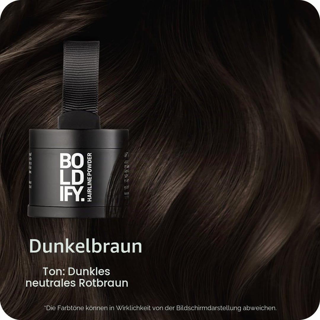 BOLDIFY Ansatzpuder 4g - Haar Concealer zur Haarverdichtung für Frauen und Männer, Grauabdeckung für