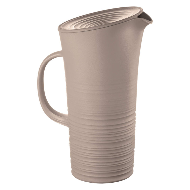 Guzzini - Tierra, Karaffe mit Deckel - Taubengrau, 18,7 x 13,4 x 10 x h26,9 cm | 1800 cc - 181701158