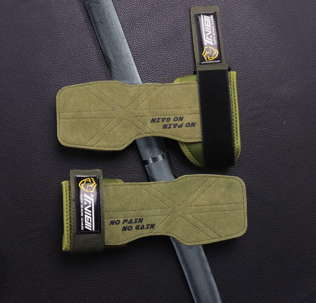 TAVIEW Premium Gewichtheben Handgelenkhaken Riemen für maximale Griffunterstützung für Deadlift Hand