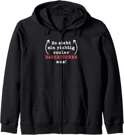 Bauzeichner Geschenk-Idee Männer Spruch Lustiges Kapuzenjacke