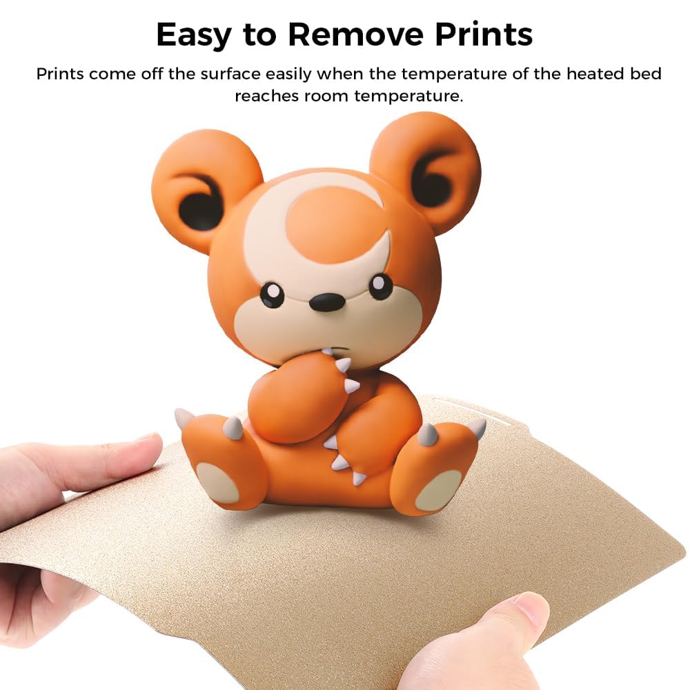 Comgrow PEI-Folie 257x257x2 mm für Bambu Lab 3D-Drucker, doppelseitige Bauplatte mit strukturiertem/
