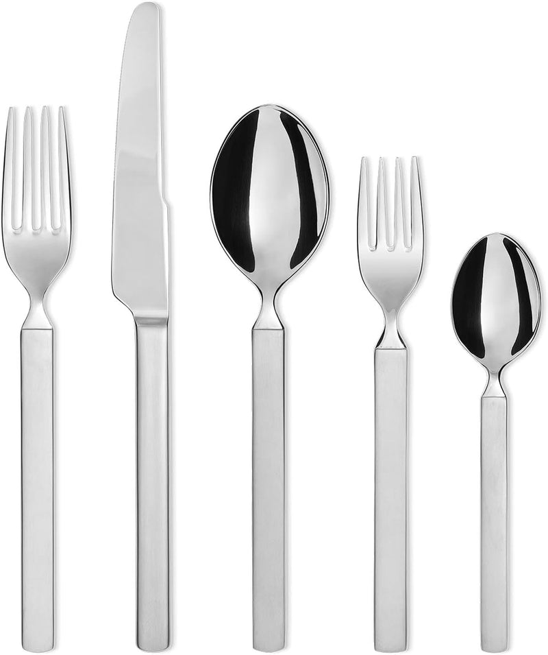 Alessi 4180S5 Besteckset 5-TLG, Edelstahl, Silber, 11 x 4 x 27 cm, 5-Einheiten