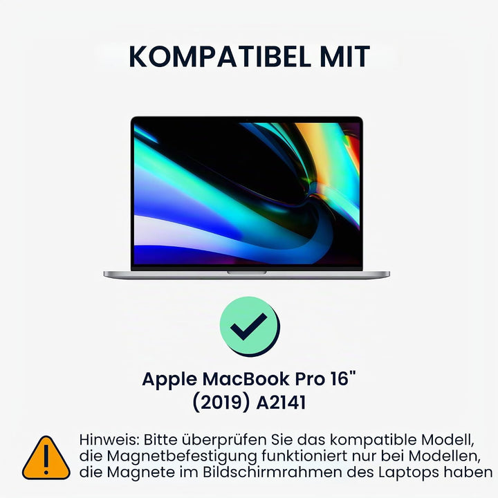 kwmobile Sichtschutzfolie für Apple MacBook Pro 16" (2019) A2141 Folie - Blickschutzfolie Privacy Sc