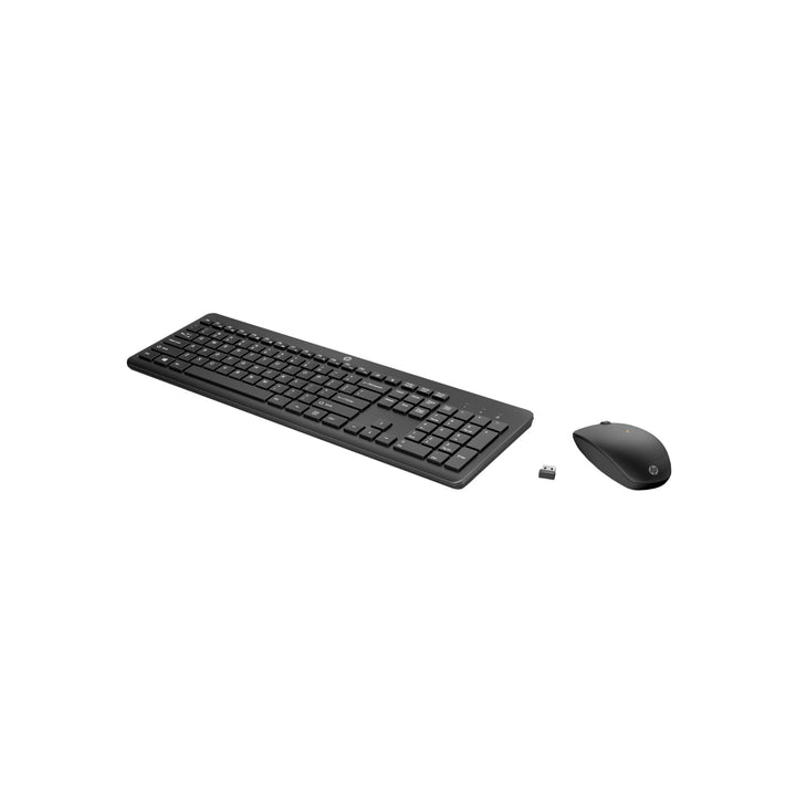 HP 235 - Tastatur-und-Maus-Set - 3-Zone Layout, Low Profile Key travel - Full Size - kabellos - 2.4