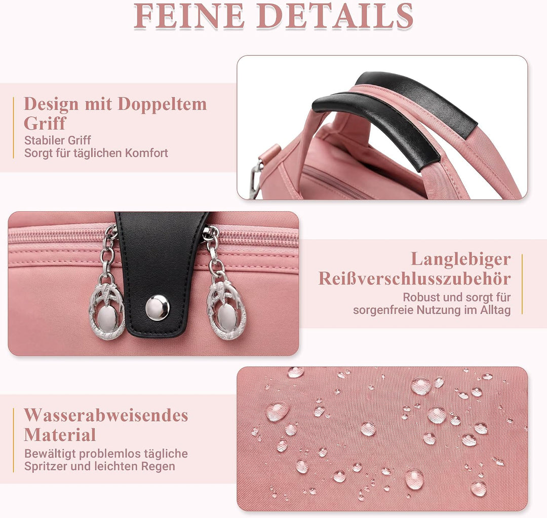 DIRRONA Damen Umhängetasche Multi Pocket Crossbody Bag Schultertaschen Leicht Handtasche Waterproof