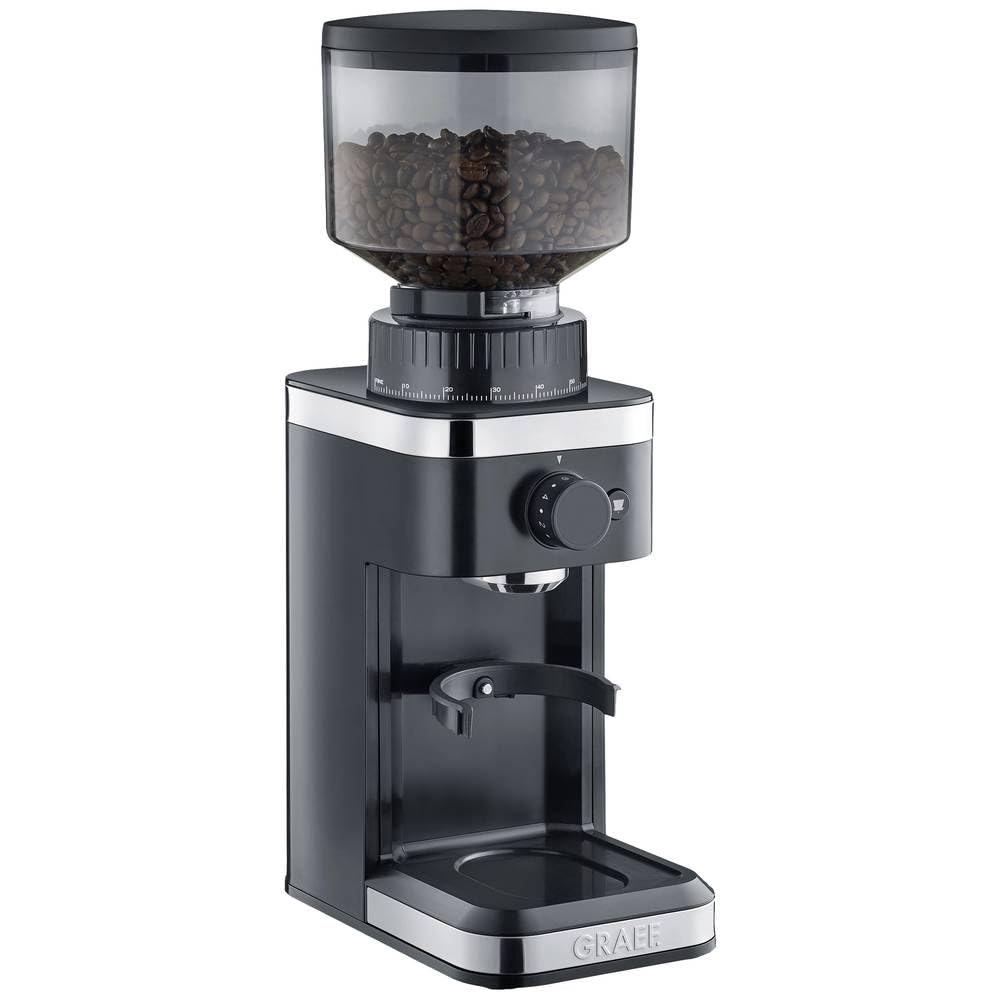 Graef CM502EU Kaffeemühle, 135, Edelstahl, schwarz