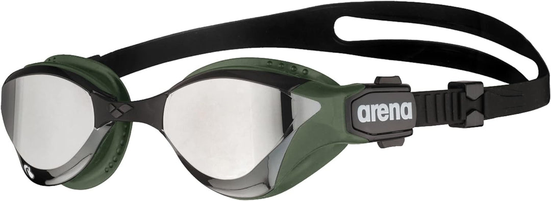 ARENA Unisex Cobra Tri Swipe Mr Schwimmbrille (1er Pack) Einheitsgrösse Silver-Army, Einheitsgrösse