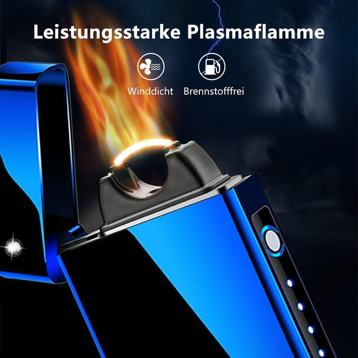GADATOP Feuerzeuge Elektronisches Feuerzeug USB Lichtbogen Feuerzeug Metallgehäuse grosse Flamme wie