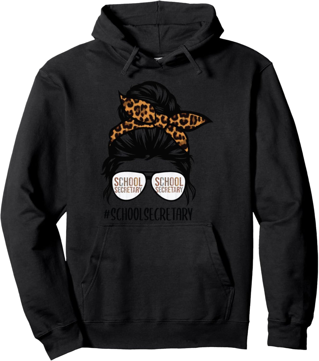 Unordentliches Brötchen des Schulsekretär-Lebens Pullover Hoodie