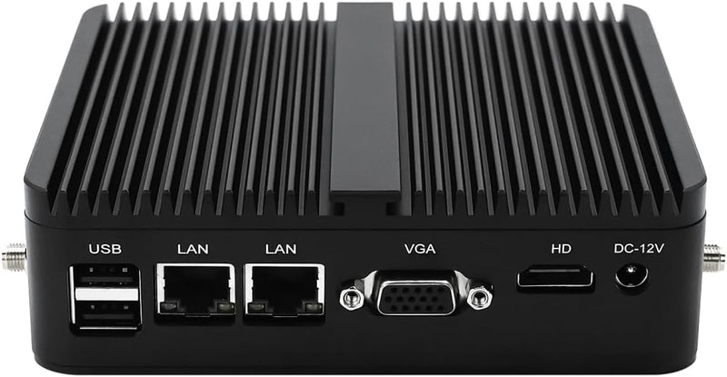 Super Kleiner PC Lüfterloser Mini-Computer Desktop-PC Celeron J4125, 8GB DDR4 RAM, 256GB SSD, Indust