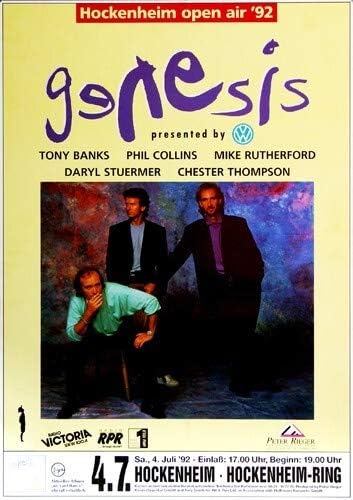 Genesis - We Cant Dance, Hockenheimring 1992 » Konzertplakat/Premium Poster | Live Konzert Veranstal