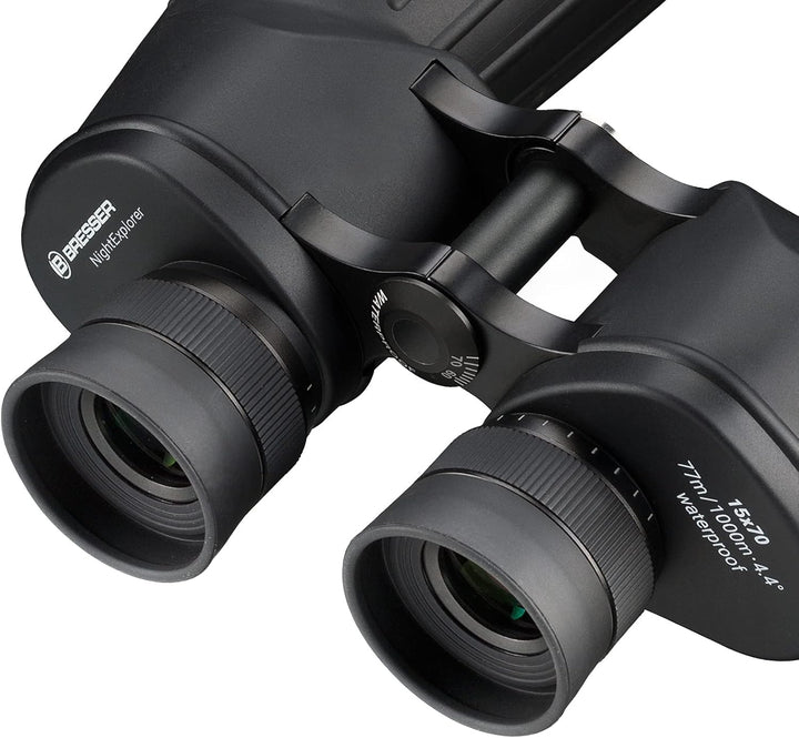 Bresser Fernglas NightExplorer 15x70 Astronomie-Fernglas mit 15-facher Vergrösserung, wasserdicht un