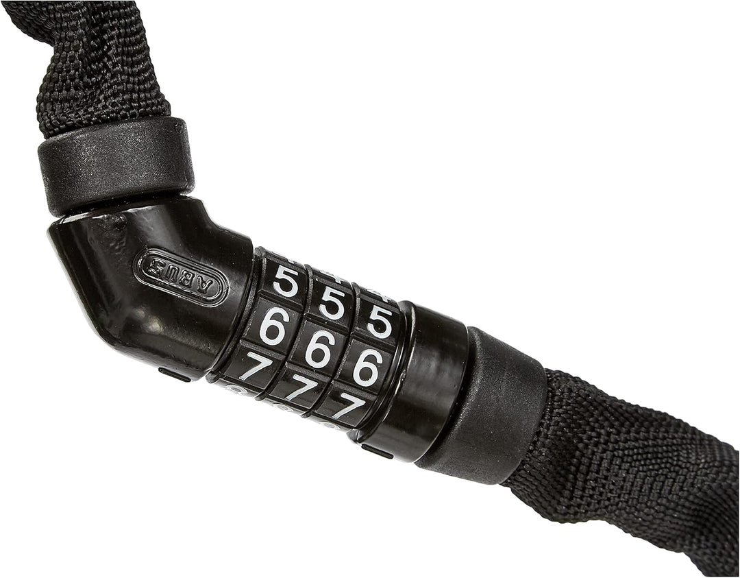 ABUS Kettenschloss Steel-O-Chain 4804C – Zahlenschloss aus Spezialstahl – ABUS-Sicherheitslevel 3 Sc