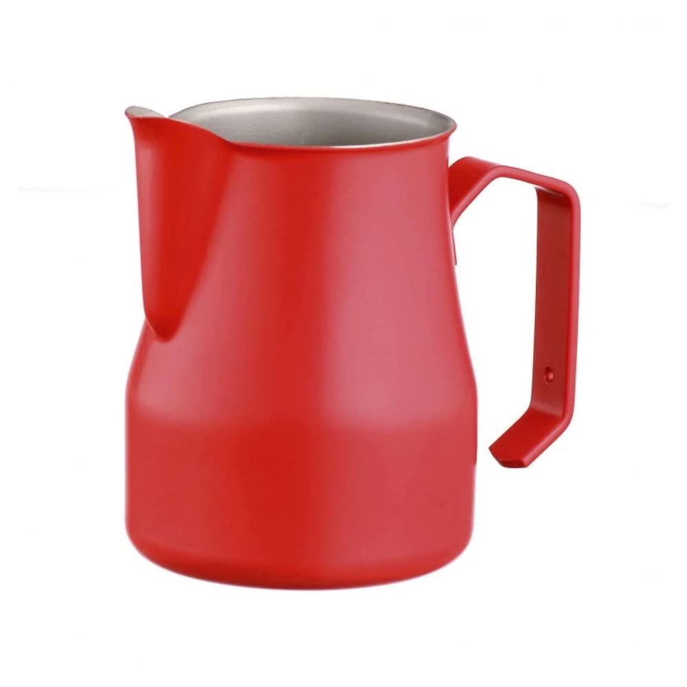 Motta Milchkännchen Milchschaumkännchen Europa 350 ml Edelstahl Rot Zentimeter Rot/Ausflug, Einfarbi