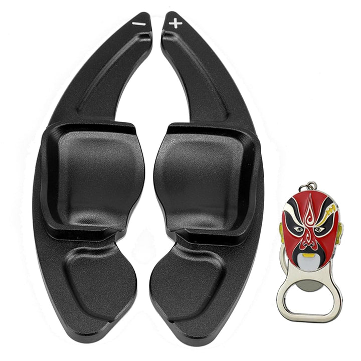HIBEYO Schaltwippen Verlängerung Shift Paddle Alu schwarz für VW Golf 6 Passat cc Golf 5 MK5 MK6 Tig