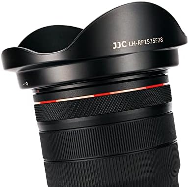 JJC Gegenlichtblende für Canon RF 15-35 mm f/2.8L is USM Objektiv auf Canon EOS R R3 R5 R6 RP Ra C70