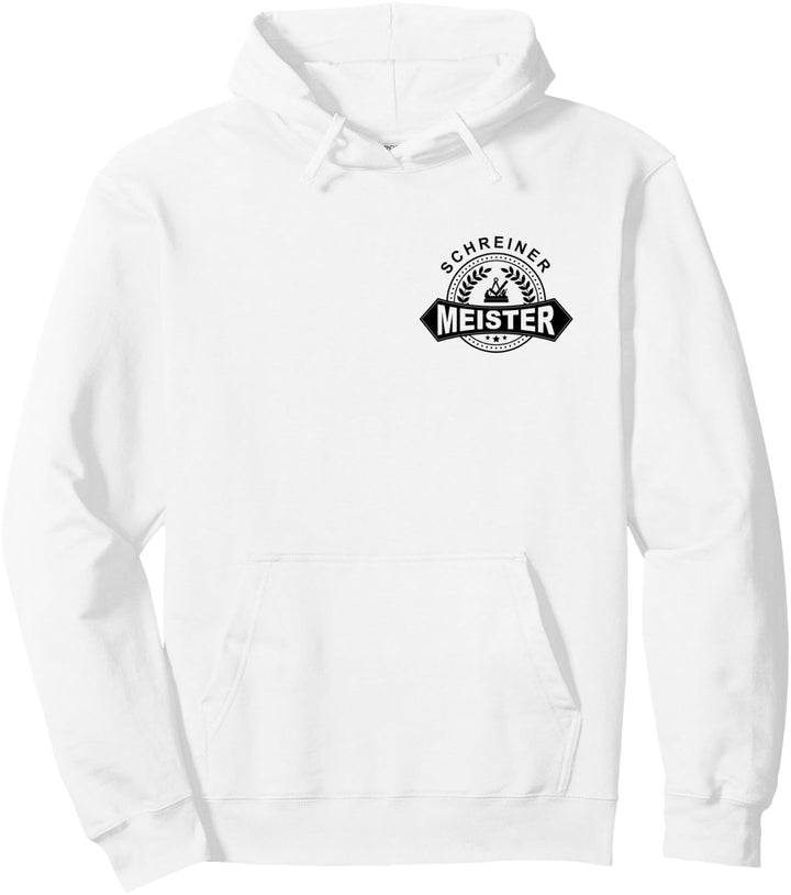 Schreiner-Meister mit historischem Zunftwappen auf Brust Pullover Hoodie