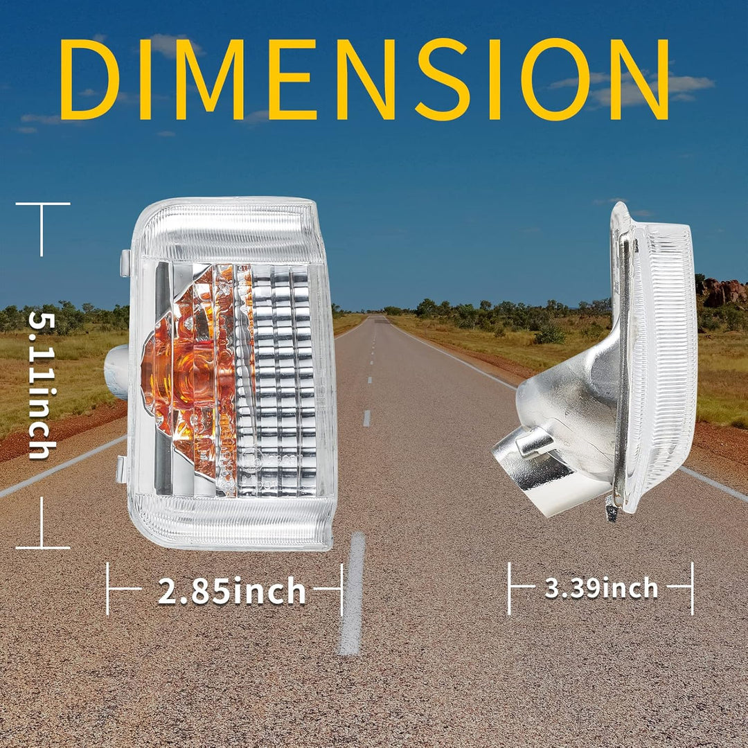 TOPTHAN 2X Blinkerleuchte Aussenspiegel Blinker passend für FIAT Ducato (250) 2006 UP Citroen Jumper