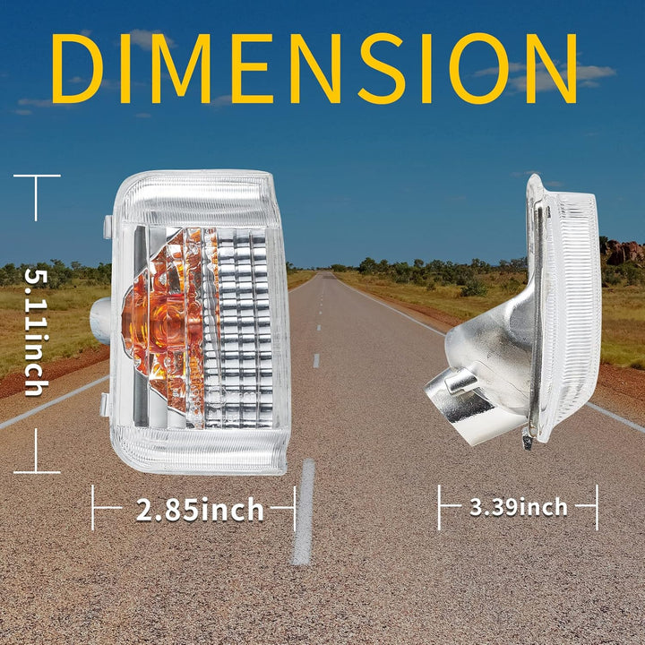 TOPTHAN 2X Blinkerleuchte Aussenspiegel Blinker passend für FIAT Ducato (250) 2006 UP Citroen Jumper