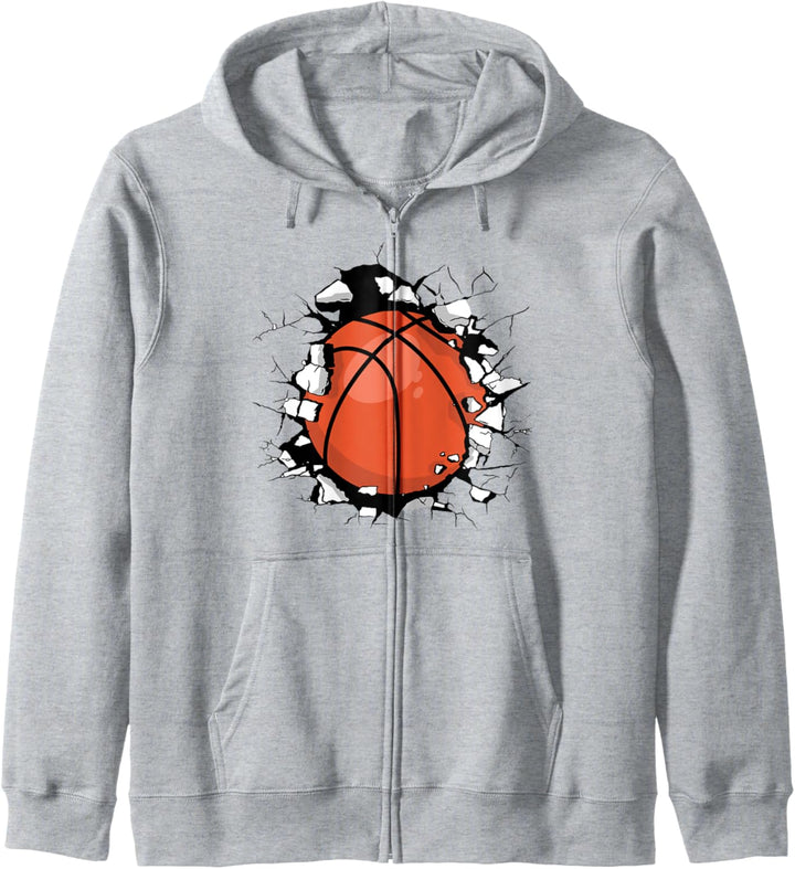 Basketball Ball Sportkorb Kapuzenjacke