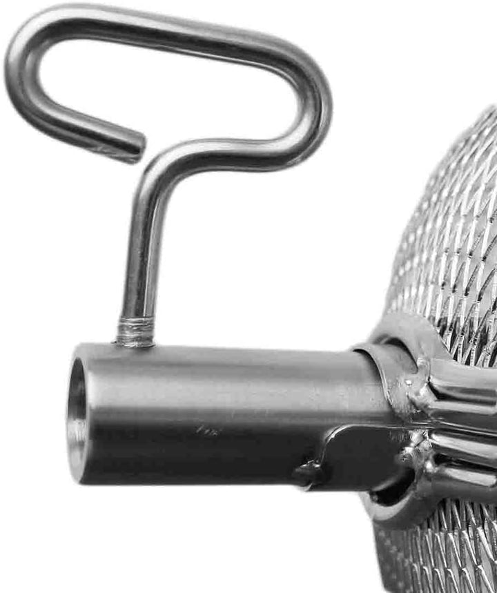 SANTOS XL Drehspiess-Korb für Drehspiesse (⌀ max 14mm) - Edelstahl Grillkorb - Grillzubehör - Kartof