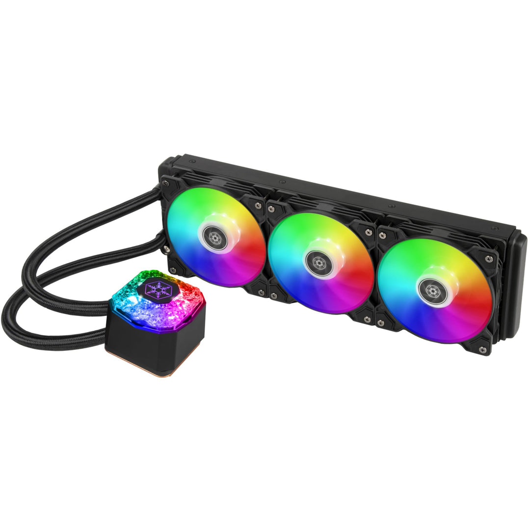 Silverstone ICEGEM 360 REFRIGERACIÃ“N LÍQUIDA AIO DE 360 MM para PROCESADOR, Negro