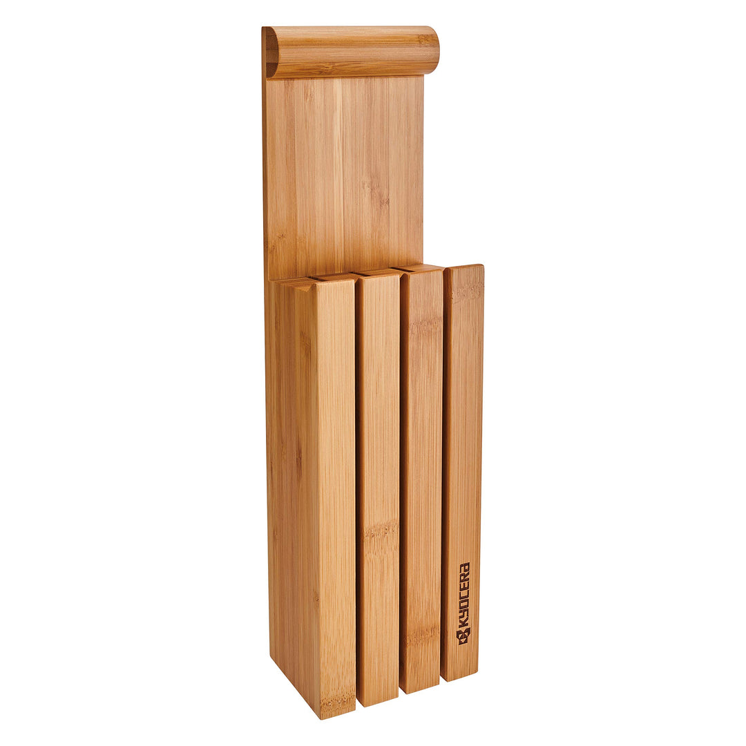 Kyocera Knife Block Messerblock, Bambus Holz, Braun ohne Messer, ohne Messer