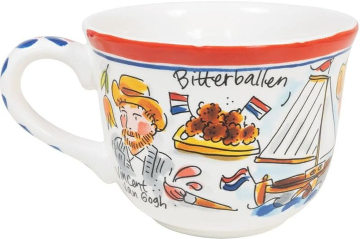 Blond Amsterdam Suppenschale mit Henkel Ø14cm Hollands Glorie – Vincent van Gogh – Holland Design –