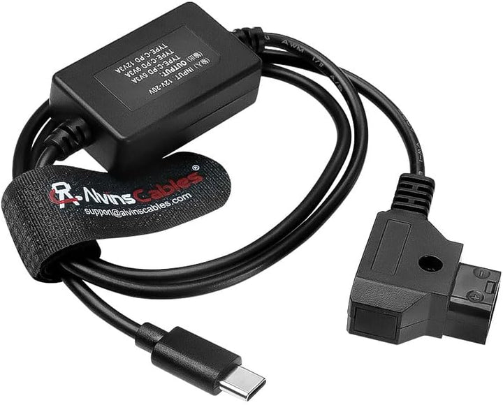 Alvin’s Cables USB-C Type-C PD zu D-Tap Stromkabel 5V 3A| 9V 2A| 12V 1.5A Schnelllade Kabel für Kame